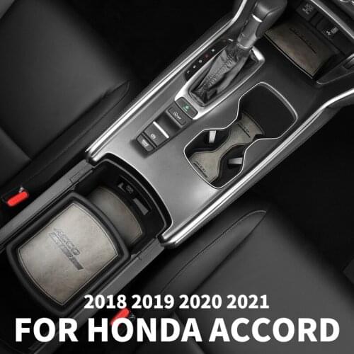 For Honda Accord 2018 19 20 2021 Water coaster door slot pad door protection pad leather coaster interior decoration accessorie