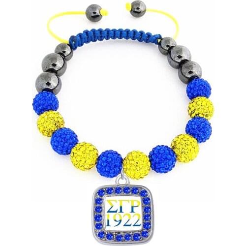 Greek Letter Sigma Gamma Rho Bracelet Sorority SGR 1922 Group Fraternity Bangles University organization Gift souvenir jewelry