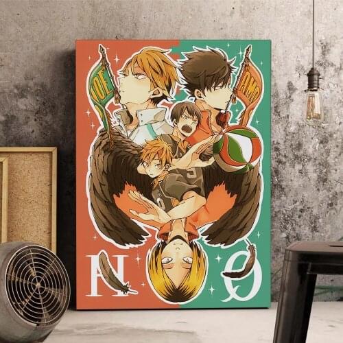 Hd Print Haikyuu Canvas Painting Home Decor Wall Artwork Anime Roles Poster For Living Room Modular No Frame Volleyball Pictures
