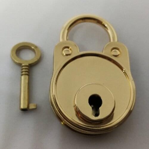 Bear Vintage Mini Padlocks Keyed Lock Jewelry Kids Coins Bank Drawer Hasp