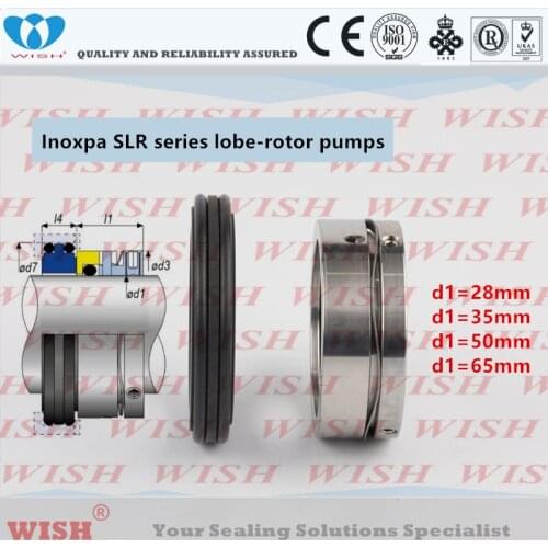 Inoxpa SLR series lobe rotor pump mechanical seal replace AES W011, Vulcan 1683 seal,wave spring seals