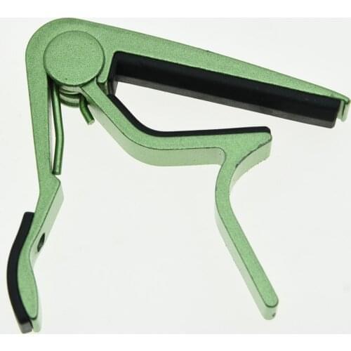 Green Acoustic Electric Guitar Capo Metal Quick Change Trigger Tune Key Clamp