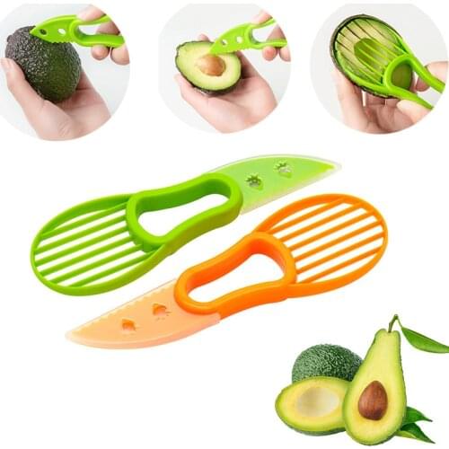 Multi Function Avocado Slicer Shea Corer Butter Fruit Cutter Pulp Separator Plastic Knife Kitchen Gadgets Kitchen Accessories