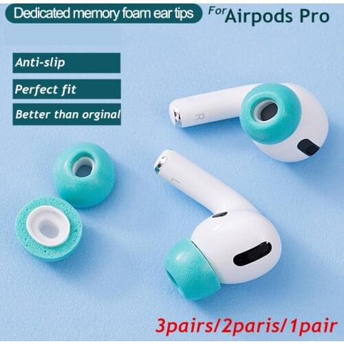 3pairs/2pairs/1pair Large Medium smal Memory Foam Tips for Apple Air pod Pro ear tips replacement for pro black accessories