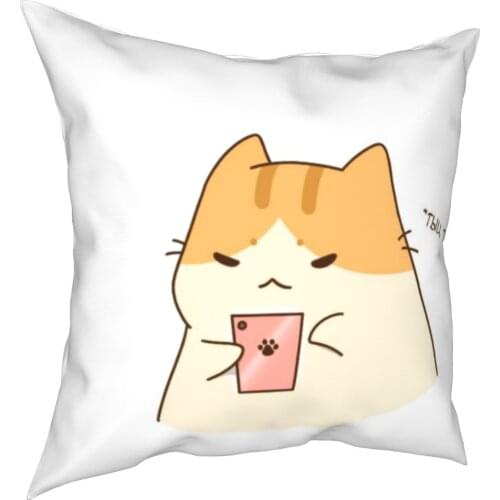 Knock lovely meow star illustration decoration cushion cover cushion cover 45 cm linen pillow residential culture