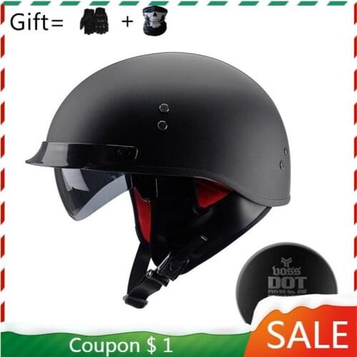 German Helmet Motorcycle Vintage Helmets Cascos Motos Motorcycle Off-Road Retro Ece Open Face Half Capacete Aberto Motor Retro