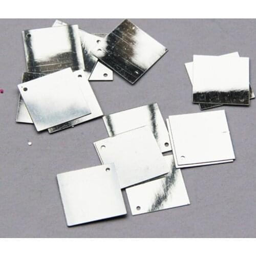New!! 220pcs/lot 21mm Large Square Flat Loose Sequin Paillette Sewing,Wedding Craft,Women Kids DIY Garment Accessory Silver