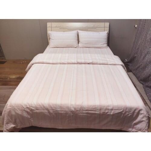 New products pure cotton grinding twill four-piece set of foreign trade tail stitching bed set soft and thick two sets