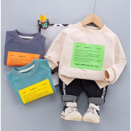 0-5 years Spring Boy Clothing set 2021 New Casual Fashion Cartoon Active T-shirt+ Pant Kid Children Baby Toddler Boy Clothing