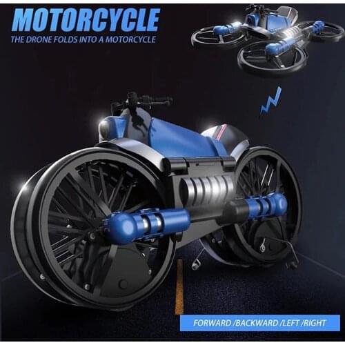 RC Drone 2019 Newest Christmas Toy Motorcycle 2 in 1 Multi-function With Wifi 480P Camera