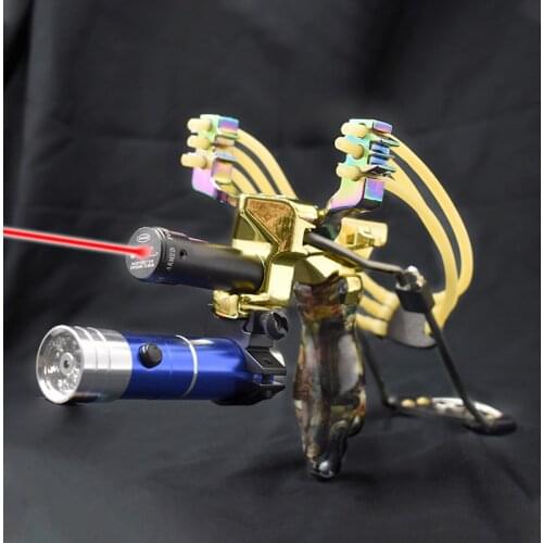 Big Power New Slingshot Outdoor Hunting Using a Foldable Slingshot With a Wrist Rest With Rubber Band Sling Shot Catapult