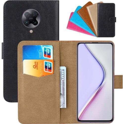 Luxury Wallet Case For Xiaomi Redmi K30 Pro PU Leather Retro Flip Cover Magnetic Fashion Cases Strap