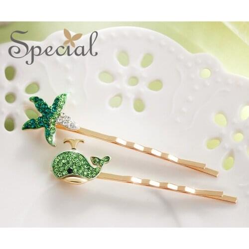 The SPECIAL New Fashion euramerican starfish whale hair accessories female cute hairpins for women, S1859H