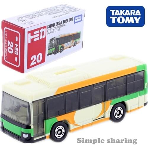 TAKARA Tomy TOMICA No.20 ISUZU ERGA TOEI BUS Model Kit Diecast Miniature Baby Toys Funny Magic Kids Dolls Hot Pop Bauble Mould