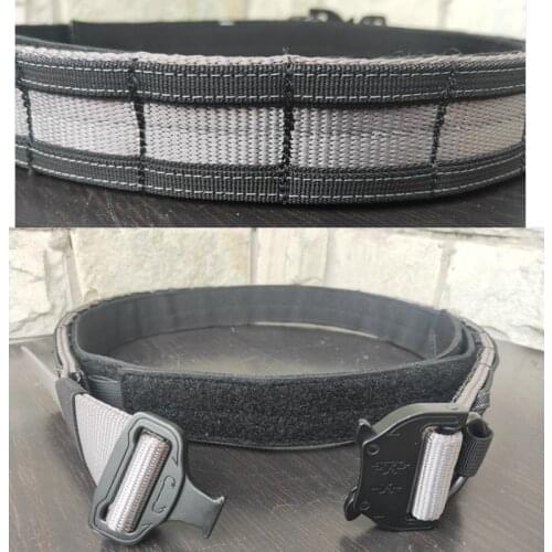 SPIRIT TACTICAL Tactical MOLLE CS Outdoor Military Army Fighter Belt WG Rock climbing Hunting Shooter Belt Double Layer Hard