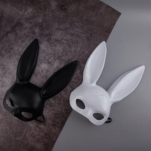 Halloween Decoration Men Women Bunny Mask Party Costume Cosplay Masquerade Bar Mens Womens Rabbit Mask Party