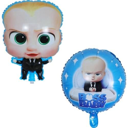 10/20/50pcs new movie Boss baby Foil Balloons Birthday Party Decorations Air Globos Kids Toys Baby Shower Theme Supplies