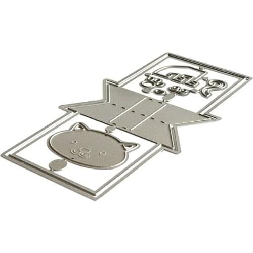 Cat House Carbon Steel Cutting Dies DIY Scrapbooking Photo Album Embossing Paper