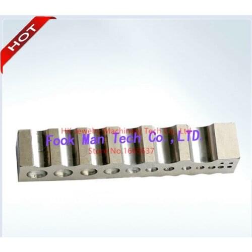 High Quality Jewelry Making Tools Large Steel Channel Flat Dapping Block Tool