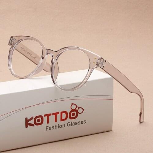 Classic New Unisex Eyeglasses Transparent Clear Roumds Plastic Frame Optical Myopia Spectacles Eye Glasses Anti-Blue Light