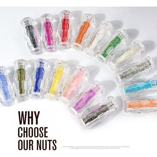 1 Bottle Multicolor Crystal Caviar Beads Nail Rhinestones Micro Bead Gravel Strass Crystal Glass For 3D Nails Art Decorations