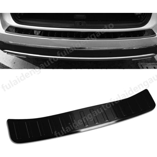 1pcs For Toyota Corolla Hatchback 2019-2021 Black/Silver titanium Rear Outer Bumper Sill Plate Trim Car Styling Accessories