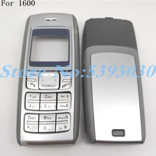 10Pcs/Lot New Full Complete Mobile Phone Housing Cover Case+English Keypad For Nokia 1600