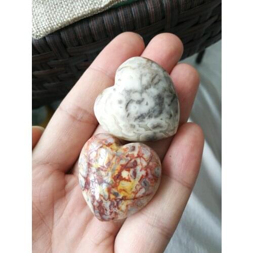 2PCS Natural crazy crystal cave agate spiritual qi healing