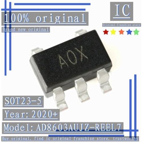 2020+ 100% Brand new original 5PCS-20PCS AD8603AUJZ-REEL7 SOT23-5 Precision CMOS Rail-to-Rail Operational Amplifier