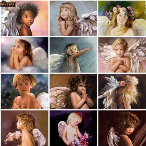 5D Diamond Painting Full Drill Round Religion Cross Stitch Diamond Embroidery Sale Angel Bead Picture Kits Wall Decor