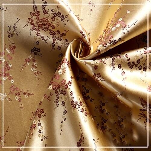 90cmx100cm Classical style silk jacquard tapestry satin jacquard fabric Cloth bedding patchwork tissue home Textile Sewing