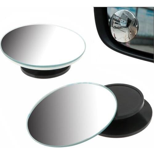 2pcs Car Rear View Mirror Auxiliary Assist Tool Mini Convex Lens Blindspot Blind Spot Clear Kit Truck 4x4 Automotice Accessories