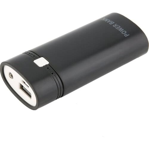 5600mAh Power Bank Case Kit 2x18650 Battery Portable Power Bank Box Shell with USB Output & Indicator for iPhone without Battery