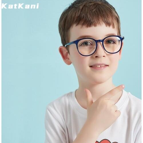 KatKani Childrens Ultra-Light Comfortable Safety Silicone Glasses Frame Myopia And Hyperopia Prescription Glasses Frame B5001