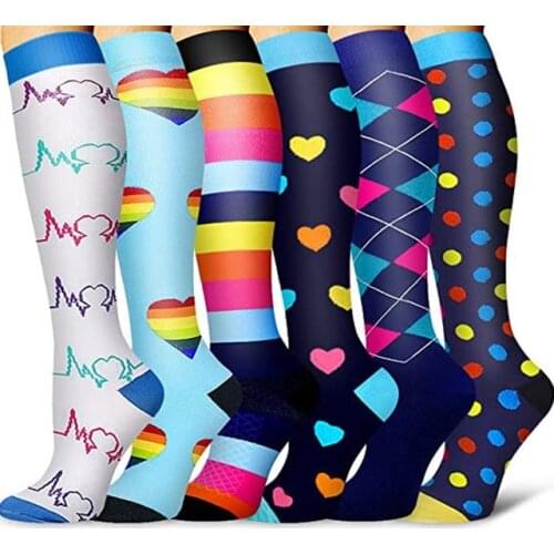 New Compression Stockings Socks 20-30 Mmhg Running Men Women Golfs Tube Varicose Veins Marathon Crossfit Football Cycling Socks