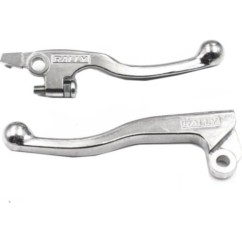 2PCS Chrome Motorcycle Clutch Brake Lever Handle For Suzuki DR250 650 DRZ400