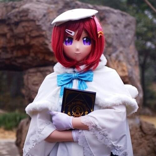 KGM 19) Crossdressing Girl BJD Doll LoveLive! Comic Mask Realistic Silica Maki Nishikino Cosplay Kigurumi Crossdresser Mask
