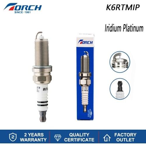 China Original TORCH Iridium Platinum Spark Plugs K6RTMIP for NGK SILFR6C11 Brisk A-line 40 Gasoline Engines Replacement Parts