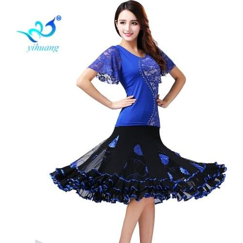 Ballroom Dance Costume Set Modern Standard Dancer Suit Flamenco Dancewear Outfits Performance Training