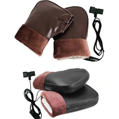 Motorcycle Heated Gloves Winter Warm Skiing Heated Gloves Touch Screen Waterproof Electric Heating Thermal Gloves For Snowmobile