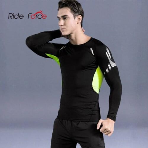 Men Sports Quick Drying Long Sleeves Compression Underwear Outdoor Running Jogging Clothes Gym Fitness Workout Tights Costume