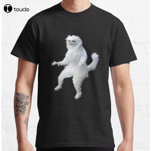 New Persian Cat Room Guardian Meme Classic T-Shirt Cotton Men Tee Shirt