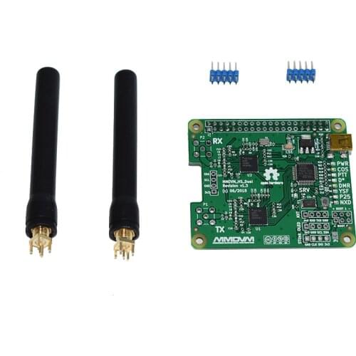 Duplex MMDVM Hotspot Support P25 DMR YSF for Raspberry Pi + 2pcs Antenna A4-008