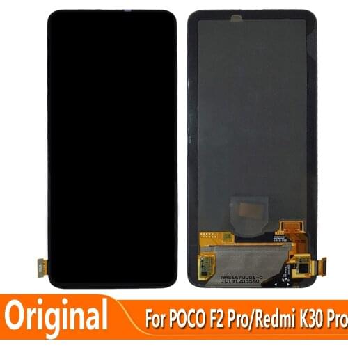 Original 6.67" For Xiaomi Redmi K30 Pro POCO F2 Pro M2004J11G LCD Display Touch Screen Digiziter Assembly Replacement Parts