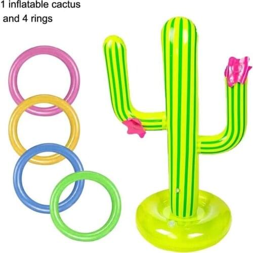 Swimming Pool PVC Inflatable Cactus Game Set Swim Water Floating Pool Toys Beach Party Supplies Party Ice Bar Travel
