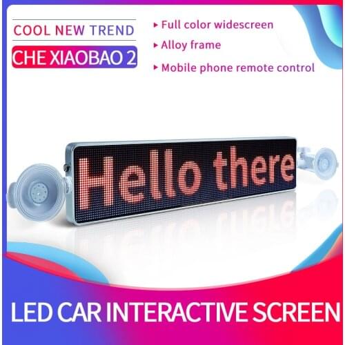 2020 WIFI programmable car LED display 12V mobile phone APP control car back window LED screen truck scrolling LED message sign