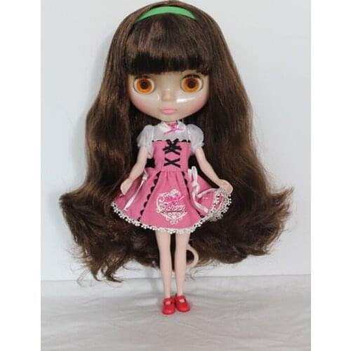 Free Shipping Top discount Transparent Face DIY Nude Blyth Doll item NO. 198T Doll limited gift special price cheap offer toy