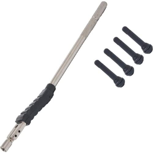 Tire Valve Stem Puller & Installer Tool - 4 Pack TR418 Snap-in Short Rubber Valve Stems