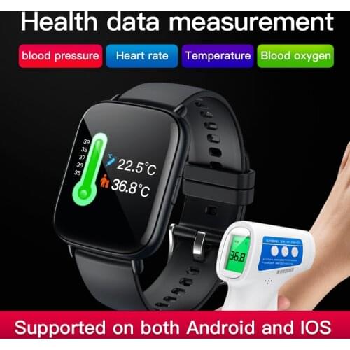 Um68 Smart Watch Men Women Smartwatch Sports Fitness Tracker Multifunc Waterproof LED Full Touch Screen Suitable For Android Ios
