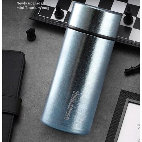 Outdoor Pure Titanium Thermal Pocket Size Portable Vacuum Cup 200ml Light Weight